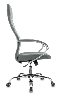 Кресло эргономичное Бюрократ CH-610SL темно-серый Alfa 44 крестов. металл хром, купить в Сыктывкаре