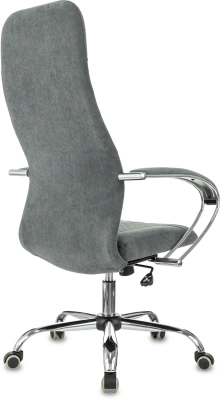Кресло эргономичное Бюрократ CH-610SL темно-серый Alfa 44 крестов. металл хром, купить в Сыктывкаре
