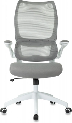 Кресло эргономичное Бюрократ Sigma WH 1 серый сетка/ткань крестов. пластик пластик белый, купить в Сыктывкаре