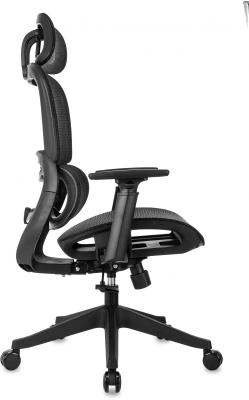 Кресло эргономичное Бюрократ 831 черный сетка с подголов. крестов. пластик, купить в Сыктывкаре