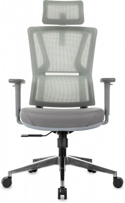 Кресло эргономичное Бюрократ MC-G715N-H серый сетка/ткань с подголов. крестов. алюминий пластик серый, купить в Сыктывкаре
