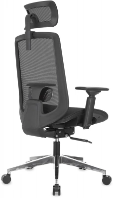 Кресло эргономичное Бюрократ MC-1015-H черный сетка с подголов. крестов. алюминий, купить в Сыктывкаре