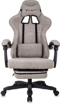 Кресло игровое Knight Lord/F бежевый Camby 20 крестов. пластик подст.для ног, купить в Сыктывкаре