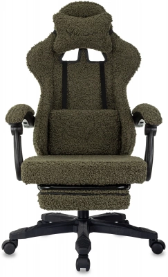 Кресло игровое Knight Lord/F хаки экомех крестов. пластик подст.для ног, купить в Сыктывкаре