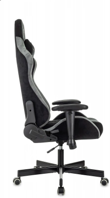 Кресло игровое Knight Regal Fabric черный/серый искусственная замша с подголов. крестов. металл, купить в Сыктывкаре