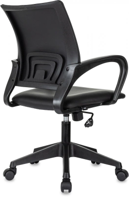 Кресло Бюрократ CH-695N черный экокожа крестов. пластик, купить в Сыктывкаре