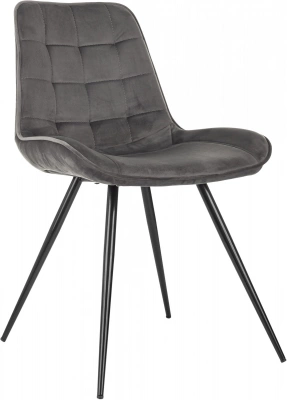 Стул для дома Бюрократ CH-K2_4 комплект 4шт т.серый Holland 18 металл черный на ножках (CH-K2_1/HL18_4), купить в Сыктывкаре