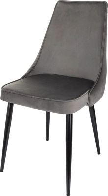 Стул для дома Бюрократ CH-K4 т.серый Holland 18 металл черный на ножках (CH-K4_1/HL18), купить в Сыктывкаре