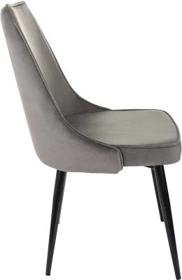 Стул для дома Бюрократ CH-K4 т.серый Holland 18 металл черный на ножках (CH-K4_1/HL18), купить в Сыктывкаре