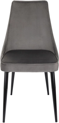 Стул для дома Бюрократ CH-K4_2 комплект 2шт т.серый Holland 18 металл черный на ножках (CH-K4_1/HL18_2), купить в Сыктывкаре