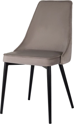 Стул для дома Бюрократ CH-K4_2 комплект 2шт т.бежевый Holland 61 металл черный на ножках (CH-K4_1/HL61_2), купить в Сыктывкаре