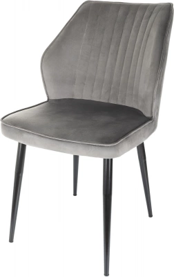 Стул для дома Бюрократ CH-K5 т.серый Holland 18 металл черный на ножках (CH-K5_1/HL18), купить в Сыктывкаре