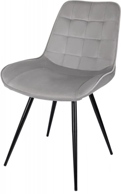 Стул для дома Бюрократ CH-K2_4 комплект 4шт св.серый Holland 09 металл черный на ножках (CH-K2_1/HL09_4), купить в Сыктывкаре