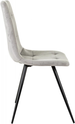 Стул для дома Бюрократ CH-K1 св.серый Holland 09 металл черный на ножках (CH-K1_1/HL09), купить в Сыктывкаре