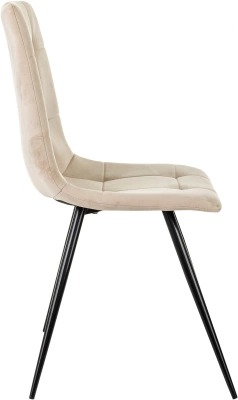 Стул для дома Бюрократ CH-K1 бежевый Holland 06 металл черный на ножках (CH-K1_1/HL07), купить в Сыктывкаре