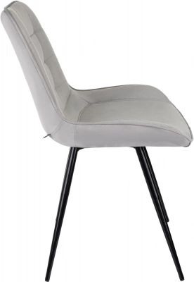 Стул для дома Бюрократ CH-K2 св.серый Holland 09 металл черный на ножках (CH-K2_1/HL09), купить в Сыктывкаре