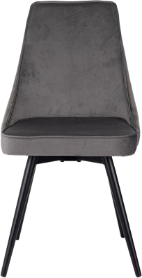 Стул для дома Бюрократ CH-K4_SP с повор.мех. т.серый Holland 18 металл черный на ножках (CH-K4_1/SP/HL18), купить в Сыктывкаре