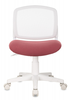 Кресло детское Бюрократ CH-W296NX белый TW-15 сиденье розовый 26-31 сетка/ткань крестов. пластик пластик белый, купить в Сыктывкаре