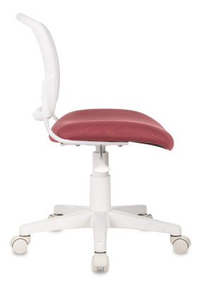 Кресло детское Бюрократ CH-W296NX белый TW-15 сиденье розовый 26-31 сетка/ткань крестов. пластик пластик белый, купить в Сыктывкаре