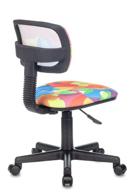 Кресло детское Бюрократ CH-299 мультиколор абстракция сетка/ткань крестов. пластик, купить в Сыктывкаре
