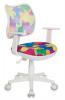 Кресло детское Бюрократ CH-W797 мультиколор Abstract сетка/ткань крестов. пластик пластик белый