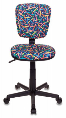 Кресло детское Бюрократ CH-204NX синий карандаши крестов. пластик, купить в Сыктывкаре