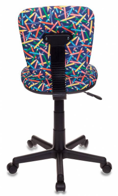 Кресло детское Бюрократ CH-204NX синий карандаши крестов. пластик, купить в Сыктывкаре