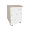 Onix Direct Тумба мобильная (TIP-ON) O.TM-3 TIP Дуб Аттик/Белый Бриллиант 432*460*633