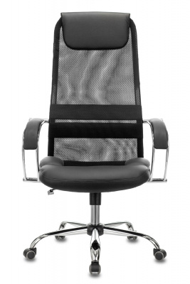 Кресло эргономичное Бюрократ CH-608SL черный TW-01 TW-11 экокожа/сетка с подголов. крестов. металл хром — фото, характеристики, наличие в Сыктывкаре