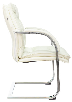 Кресло Бюрократ T-9927SL-LOW-V слоновая кость кожа низк.спин. полозья металл хром — фото, характеристики, наличие в Сыктывкаре