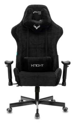 Кресло игровое Zombie VIKING KNIGHT Fabric черный Light-20 с подголов. крестов. металл — фото, характеристики, наличие в Сыктывкаре