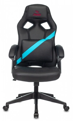 Кресло игровое Zombie Driver черный/голубой экокожа с подголов. крестов. пластик — фото, характеристики, наличие в Сыктывкаре
