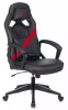 Кресло игровое Zombie Driver черный/красный экокожа с подголов. крестов. пластик