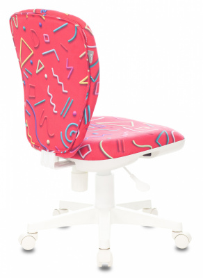 Кресло детское Бюрократ KD-W10 малиновый Sticks 05 крестов. пластик пластик белый — фото, характеристики, наличие в Сыктывкаре