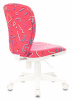 Кресло детское Бюрократ KD-W10 малиновый Sticks 05 крестов. пластик пластик белый — фото, характеристики, наличие в Сыктывкаре