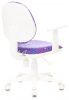 Кресло детское Бюрократ CH-W356AXSN фиолетовый Sticks 08 крестов. пластик пластик белый — фото, характеристики, наличие в Сыктывкаре