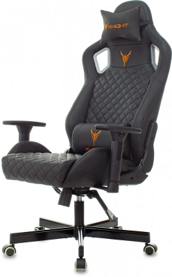 Кресло игровое Knight Outrider черный ромбик экокожа с подголов. крестов. металл — фото, характеристики, наличие в Сыктывкаре