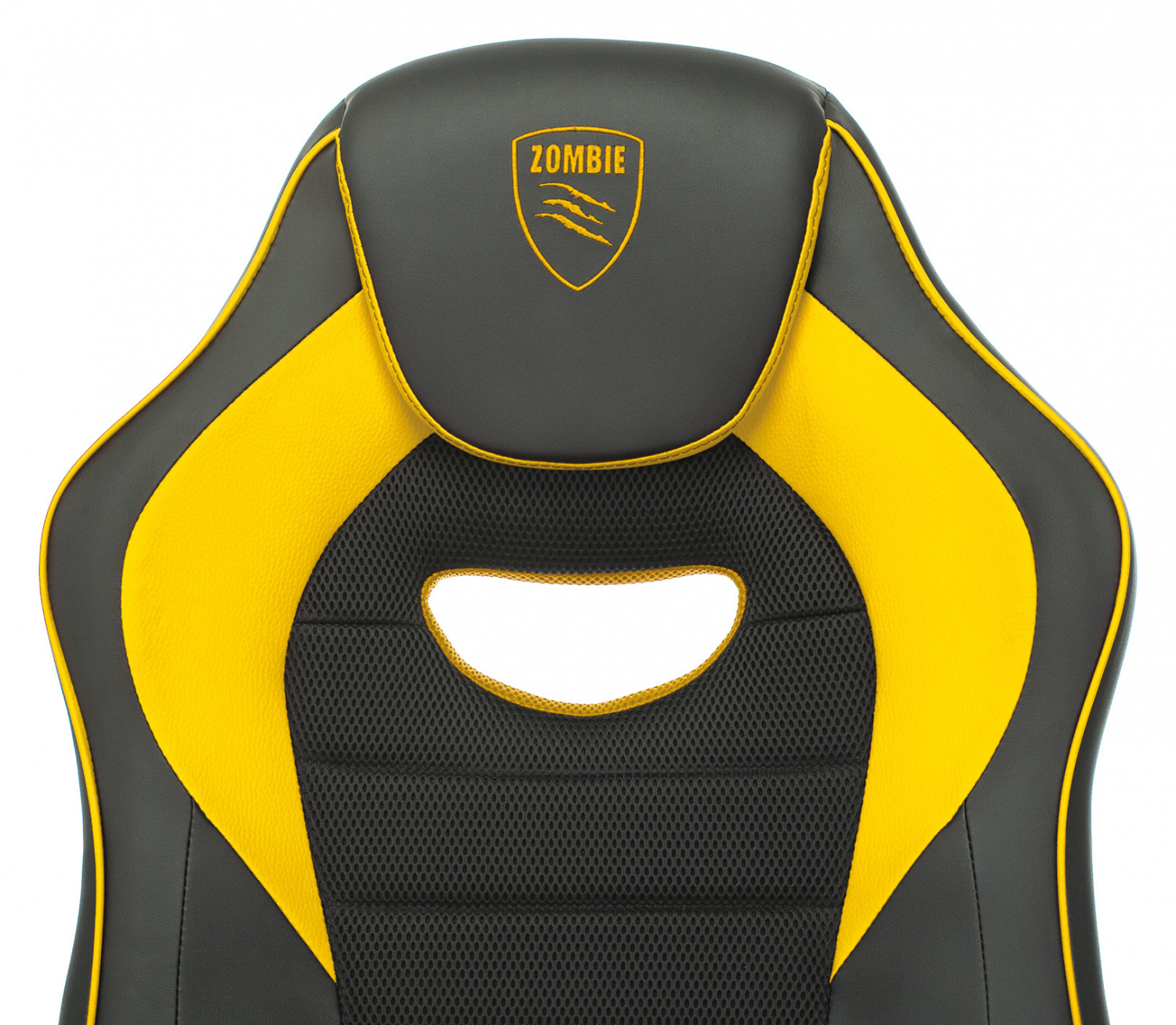 Кресло игровое Zombie GAME 16 черный/желтый ткань/эко.кожа крестов. пластик — фото, характеристики, наличие в Сыктывкаре