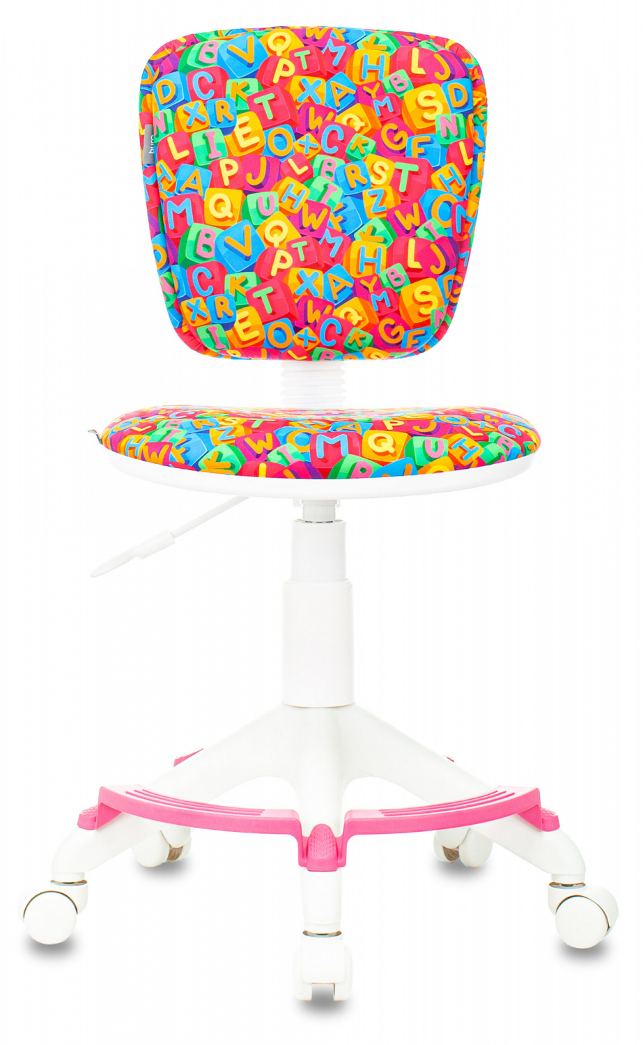 Кресло детское Бюрократ CH-W204/F мультиколор алфавит крестов. пластик подст.для ног пластик белый — фото, характеристики, наличие в Сыктывкаре