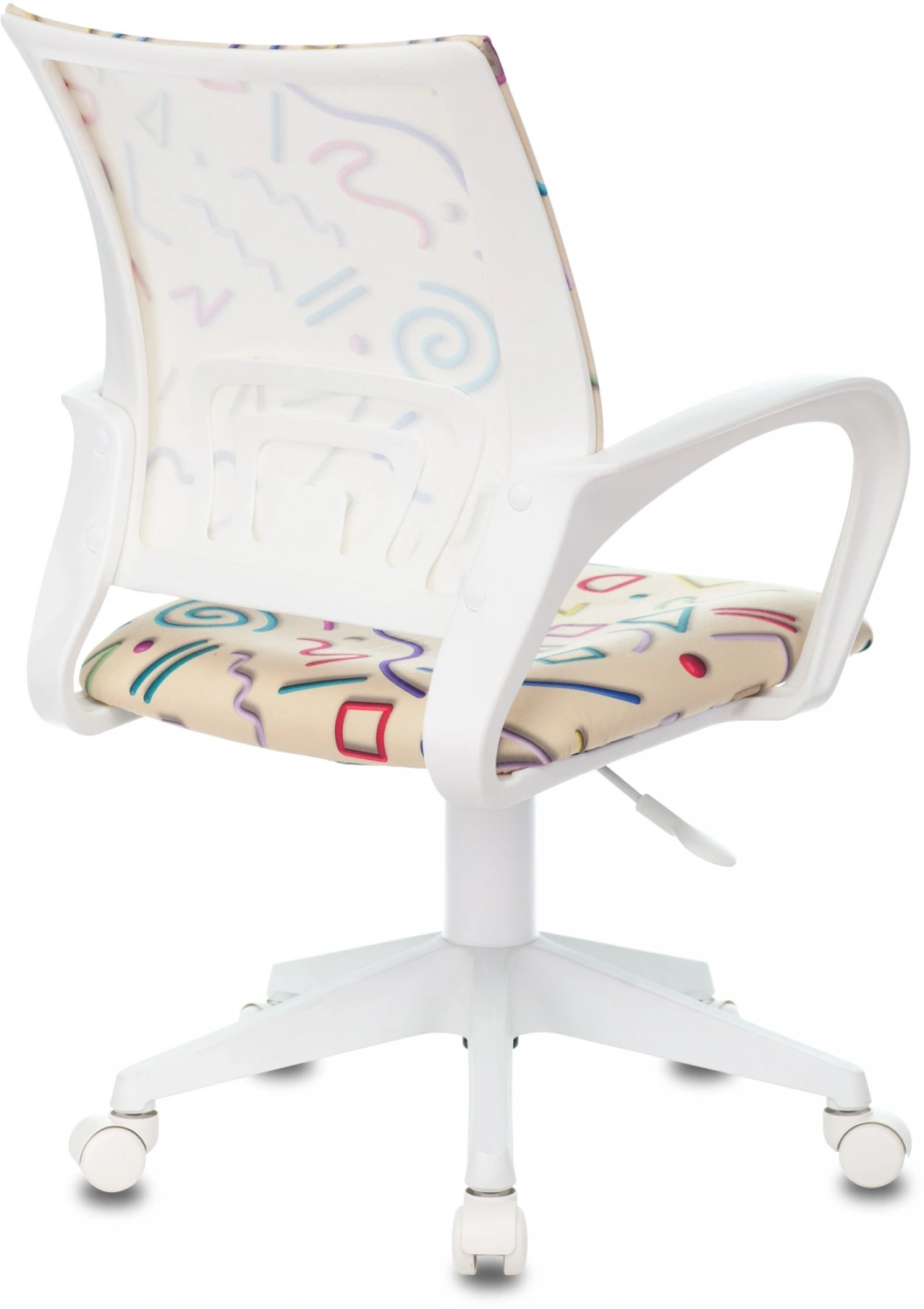 Кресло детское Бюрократ BUROKIDS 1 W песочный Sticks 02 крестов. пластик пластик белый — фото, характеристики, наличие в Сыктывкаре