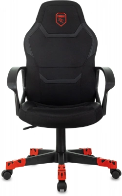 Кресло игровое Zombie 100 черный ткань/эко.кожа крестов. пластик пластик черный — фото, характеристики, наличие в Сыктывкаре