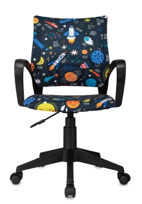 Кресло детское Бюрократ Burokids 1 мультиколор шаттл крестов. пластик пластик черный — фото, характеристики, наличие в Сыктывкаре