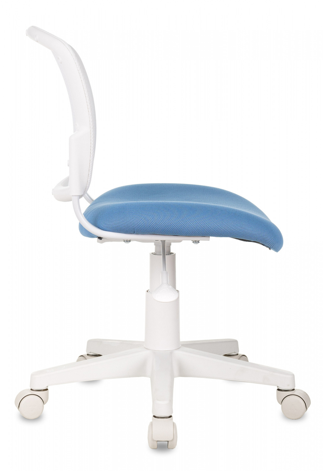 Кресло детское Бюрократ CH-W296NX белый TW-15 сиденье голубой 26-24 сетка/ткань крестов. пластик пластик белый — фото, характеристики, наличие в Сыктывкаре
