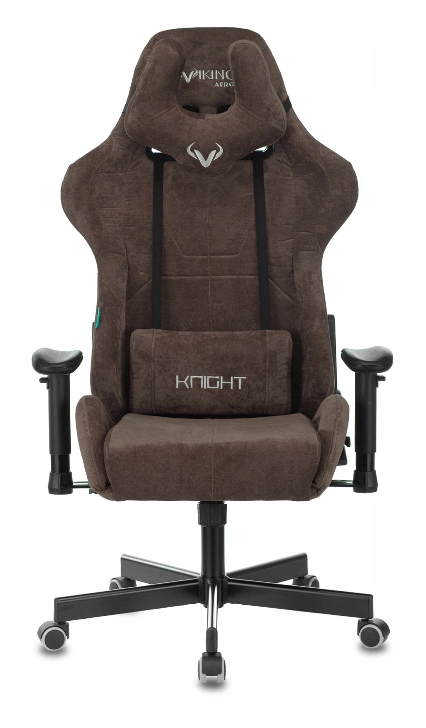 Кресло игровое Zombie VIKING KNIGHT Fabric темно-коричневый Light-10 с подголов. крестов. металл — фото, характеристики, наличие в Сыктывкаре