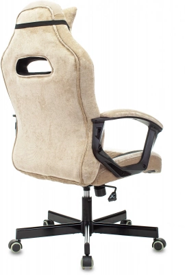 Кресло игровое Zombie VIKING 6 KNIGHT Fabric коричневый/бежевый с подголов. крестов. металл — фото, характеристики, наличие в Сыктывкаре