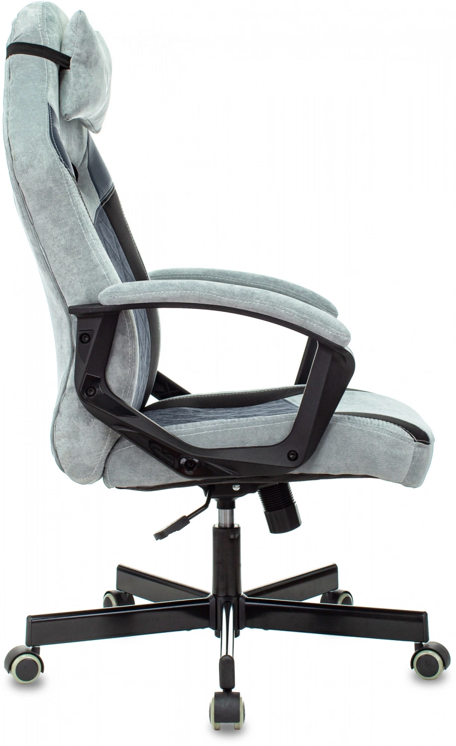 Кресло игровое Zombie VIKING 6 KNIGHT Fabric голубой с подголов. крестов. металл — фото, характеристики, наличие в Сыктывкаре