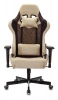 Кресло игровое Zombie VIKING 7 KNIGHT Fabric коричневый/бежевый ткань/эко.кожа с подголов. крестов. металл — фото, характеристики, наличие в Сыктывкаре