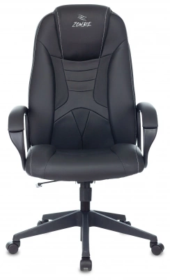 Кресло игровое Zombie 8 черный экокожа крестов. пластик — фото, характеристики, наличие в Сыктывкаре