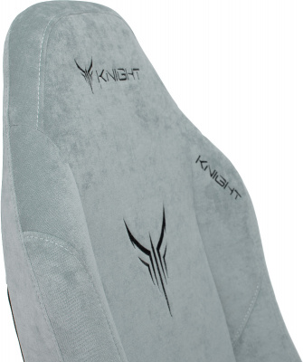 Кресло игровое Knight N1 Fabric серо-голубой Light-28 с подголов. крестов. металл — фото, характеристики, наличие в Сыктывкаре