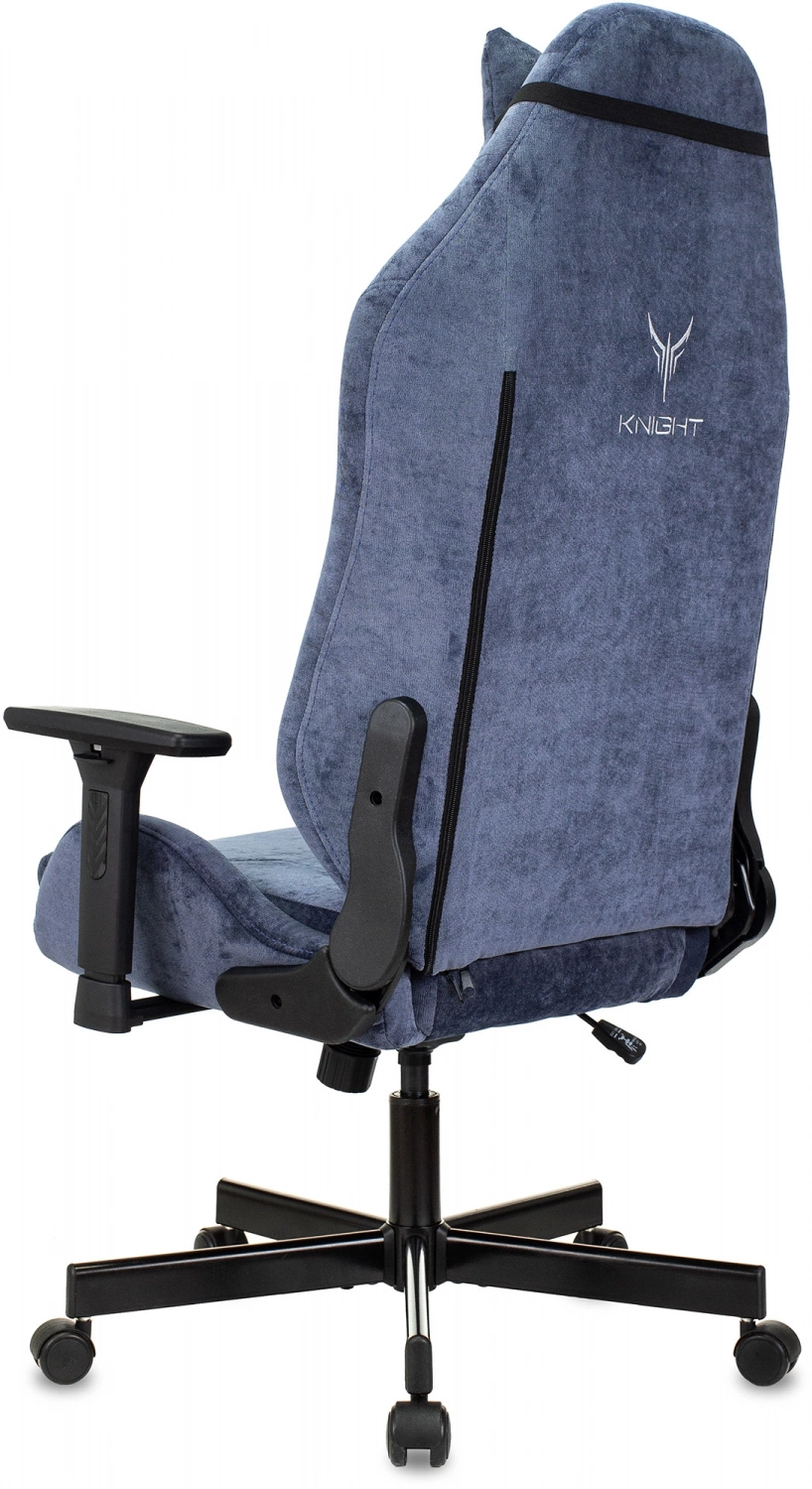 Кресло игровое Knight N1 Fabric синий Light-27 с подголов. крестов. металл — фото, характеристики, наличие в Сыктывкаре